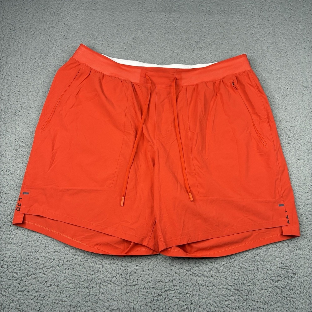Lululemon License To Train Shorts Men's XXL Warm Coral 7" Linerless LM7APYS